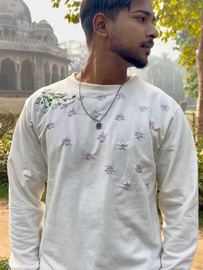 Lilac Flower Whisper Sweatshirt Unisex